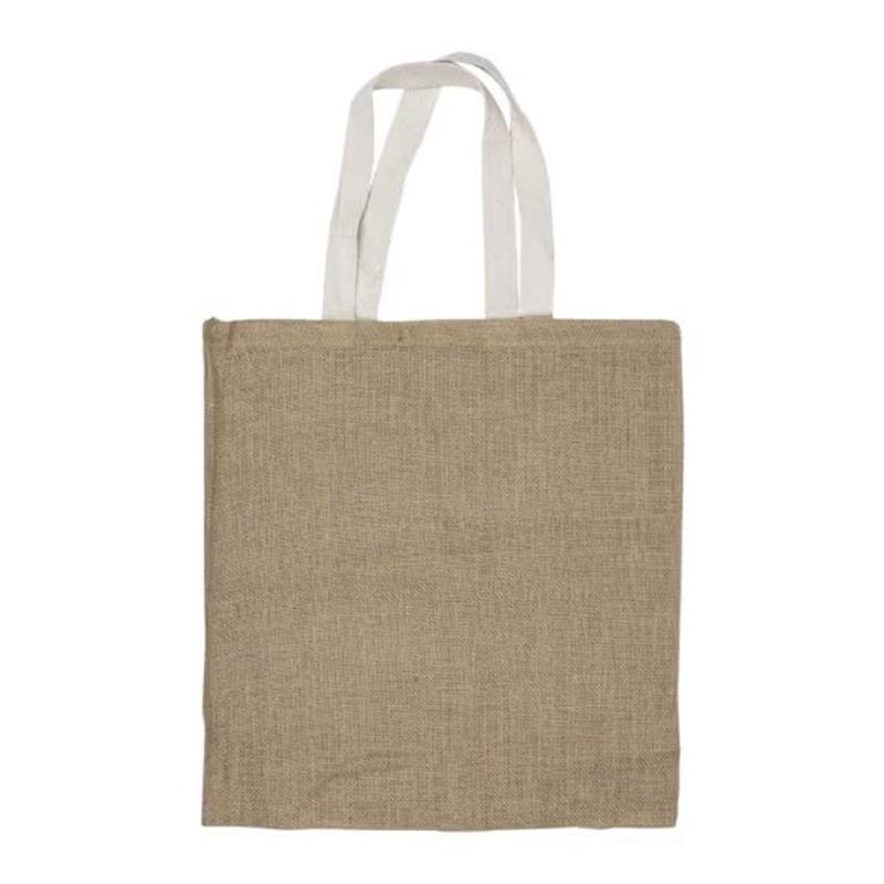 Vertical Shaped Promotional Jute Bags